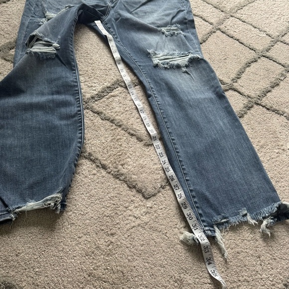 Judy Blue jeans Destroy Get Something Straight Mid Rise raw hem 24W new - Picture 7 of 14